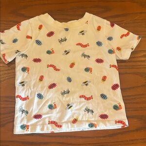 Garanimals White Tee with Colorful Bug Print